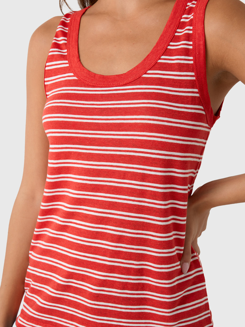 Alex Mill Women's Garcon Striped Tank - Saint Bernard