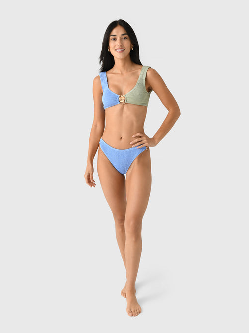 Cleonie Women's Rainbow Brief Bikini Bottom
