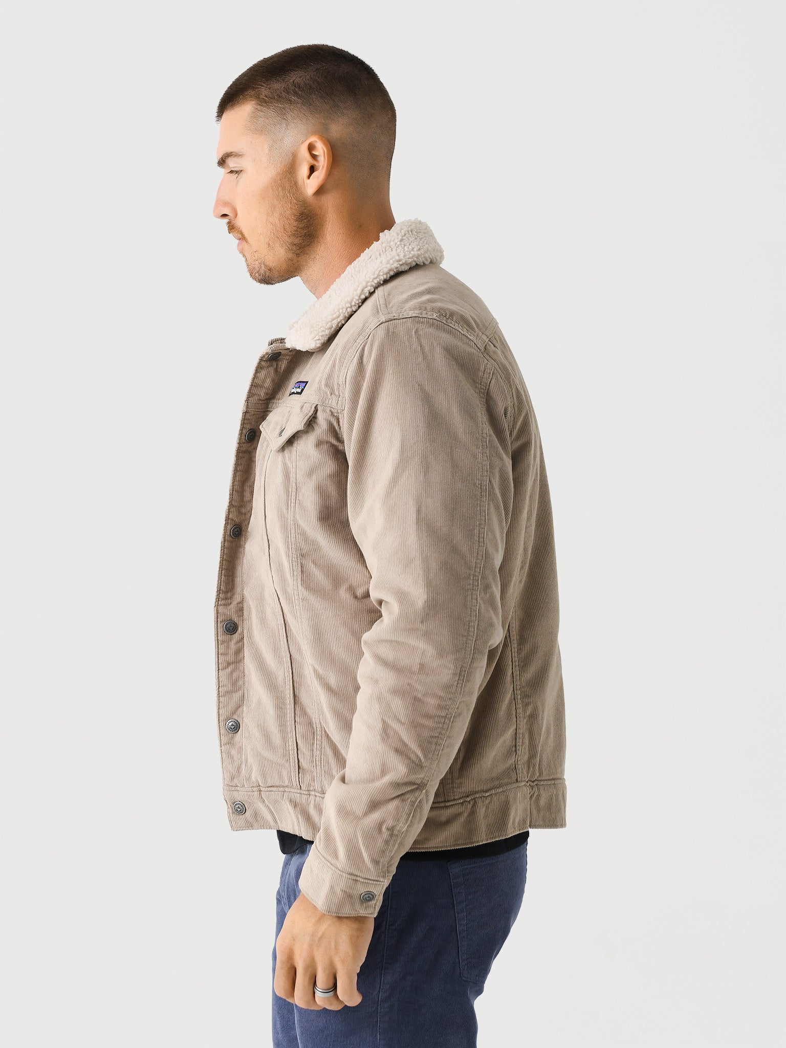 Patagonia Men's Pile-Lined Trucker Jacket Saint Bernard