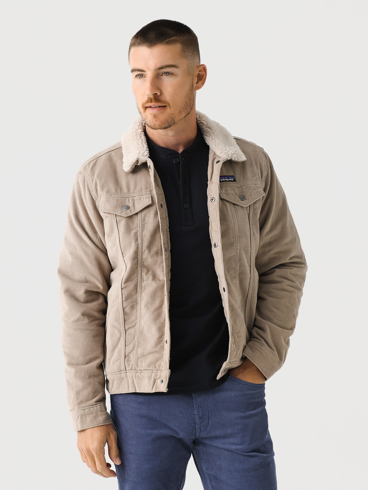 Patagonia Men's Pile-Lined Trucker Jacket Saint Bernard