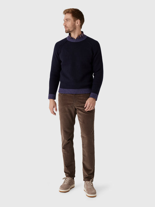Alex Mill Men's Hank Raglan Crewneck Sweater - Saint Bernard