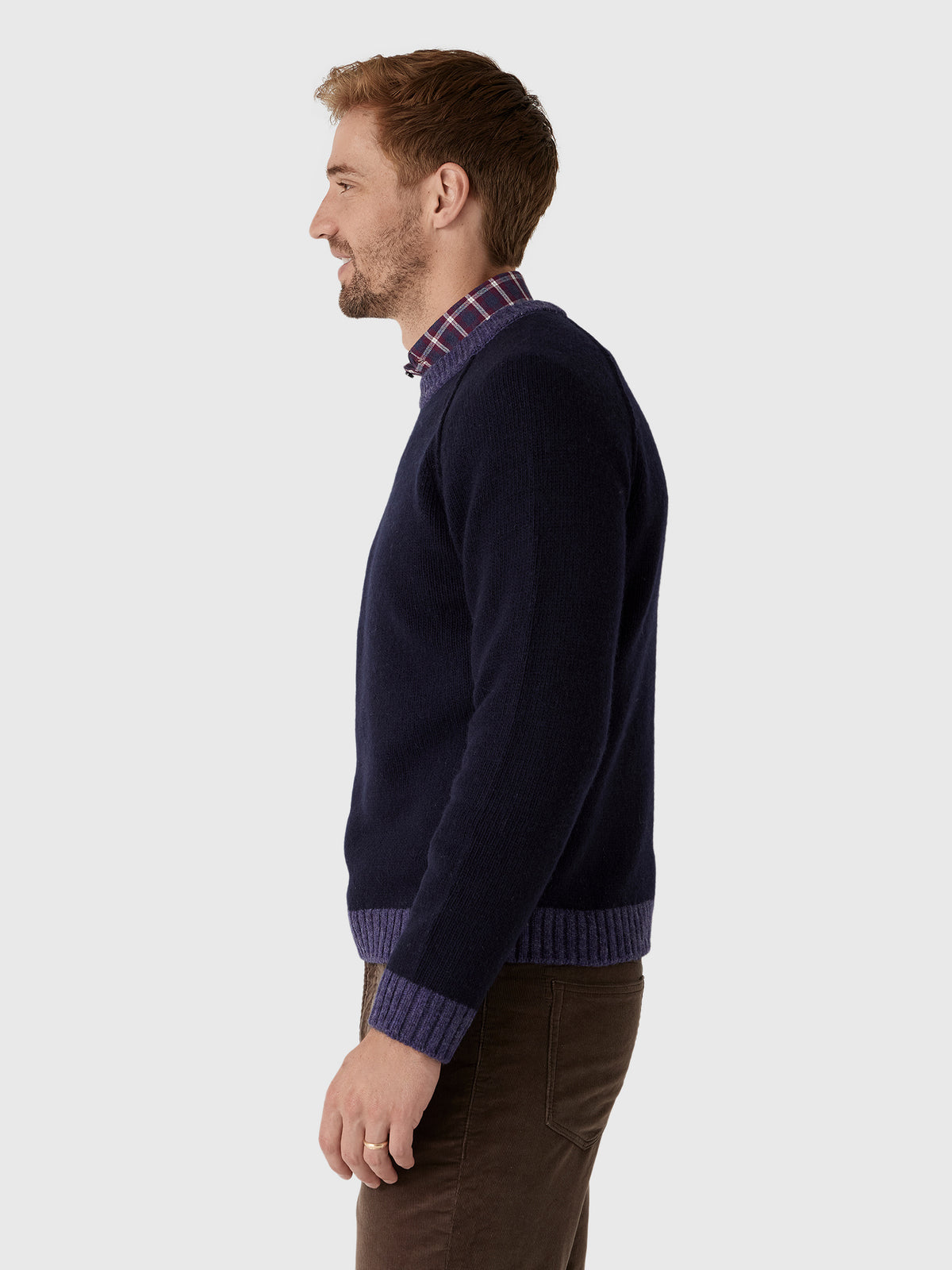 Alex Mill Men's Hank Raglan Crewneck Sweater - Saint Bernard