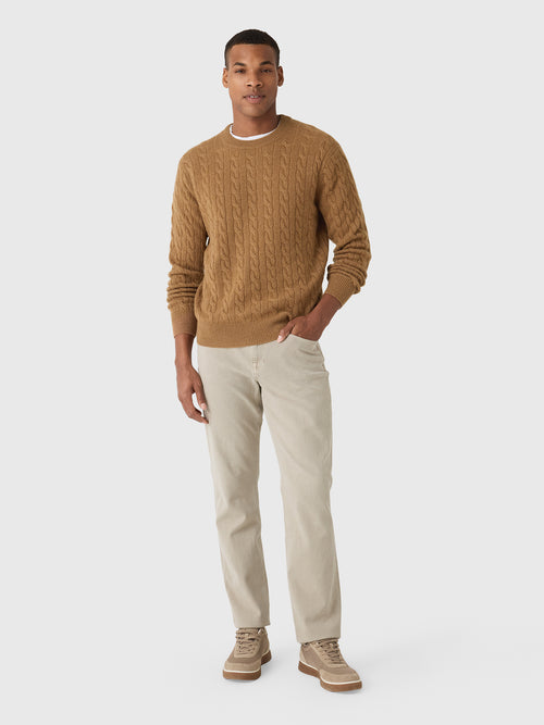 Alex Mill Men's Kingston Cable Sweater - Saint Bernard