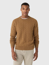 Alex Mill Men's Kingston Cable Sweater - Saint Bernard