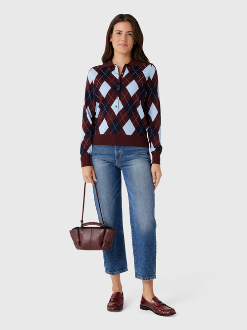 Alex Mill Women's Lillian Polo Sweater - Saint Bernard