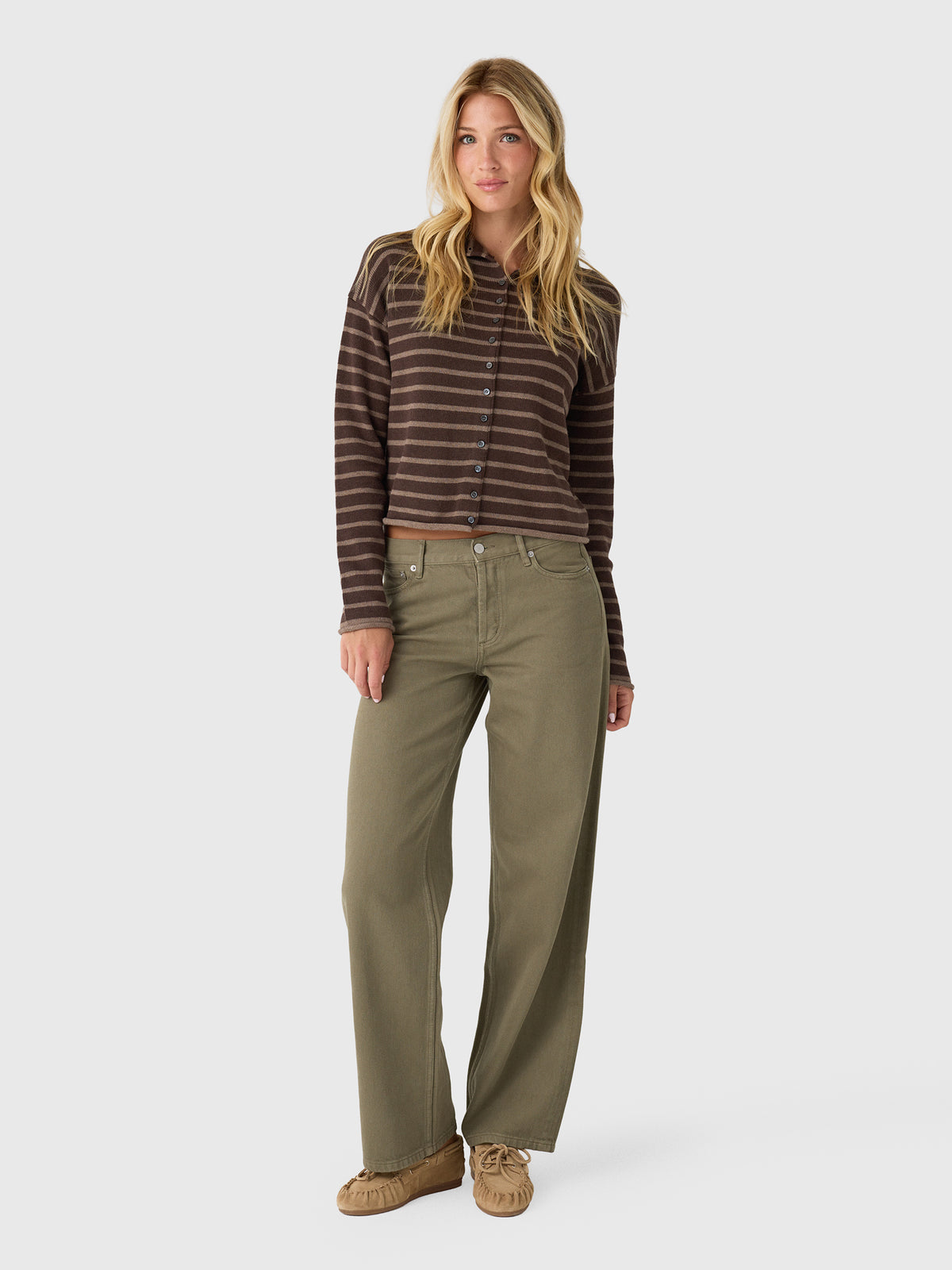 Alex Mill Women's Taylor Stripe Cardigan - Saint Bernard