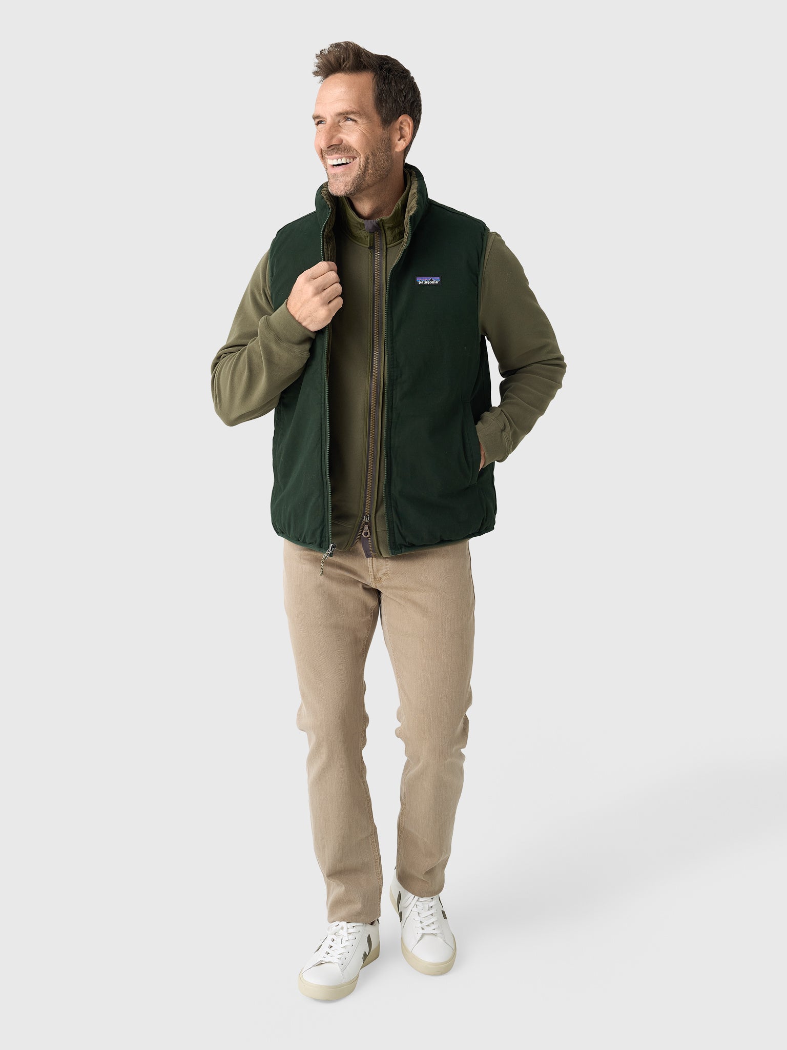 Patagonia Men's Reversible Cotton Down Vest – Saint Bernard