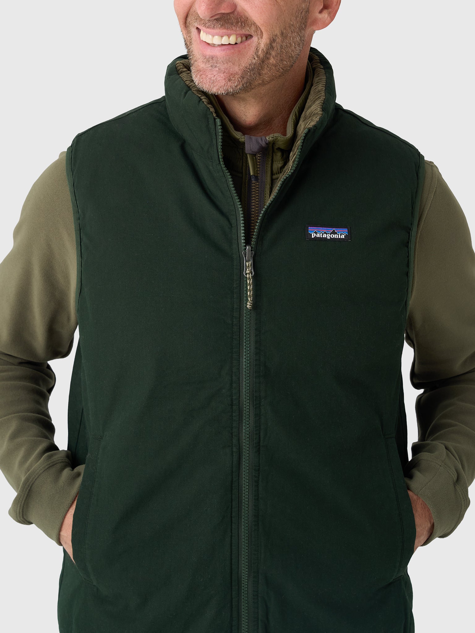 Patagonia Men's Reversible Cotton Down Vest – Saint Bernard