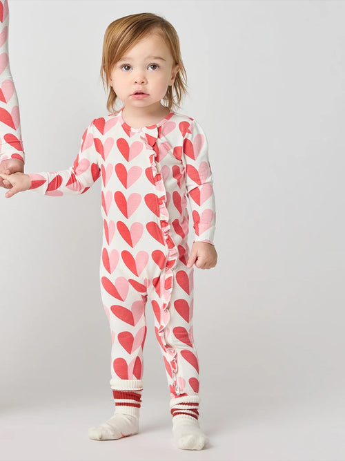 Pink Chicken Baby Girls' Ruffle Bamboo Romper