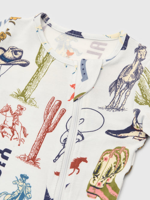 Pink Chicken Baby Bamboo Romper