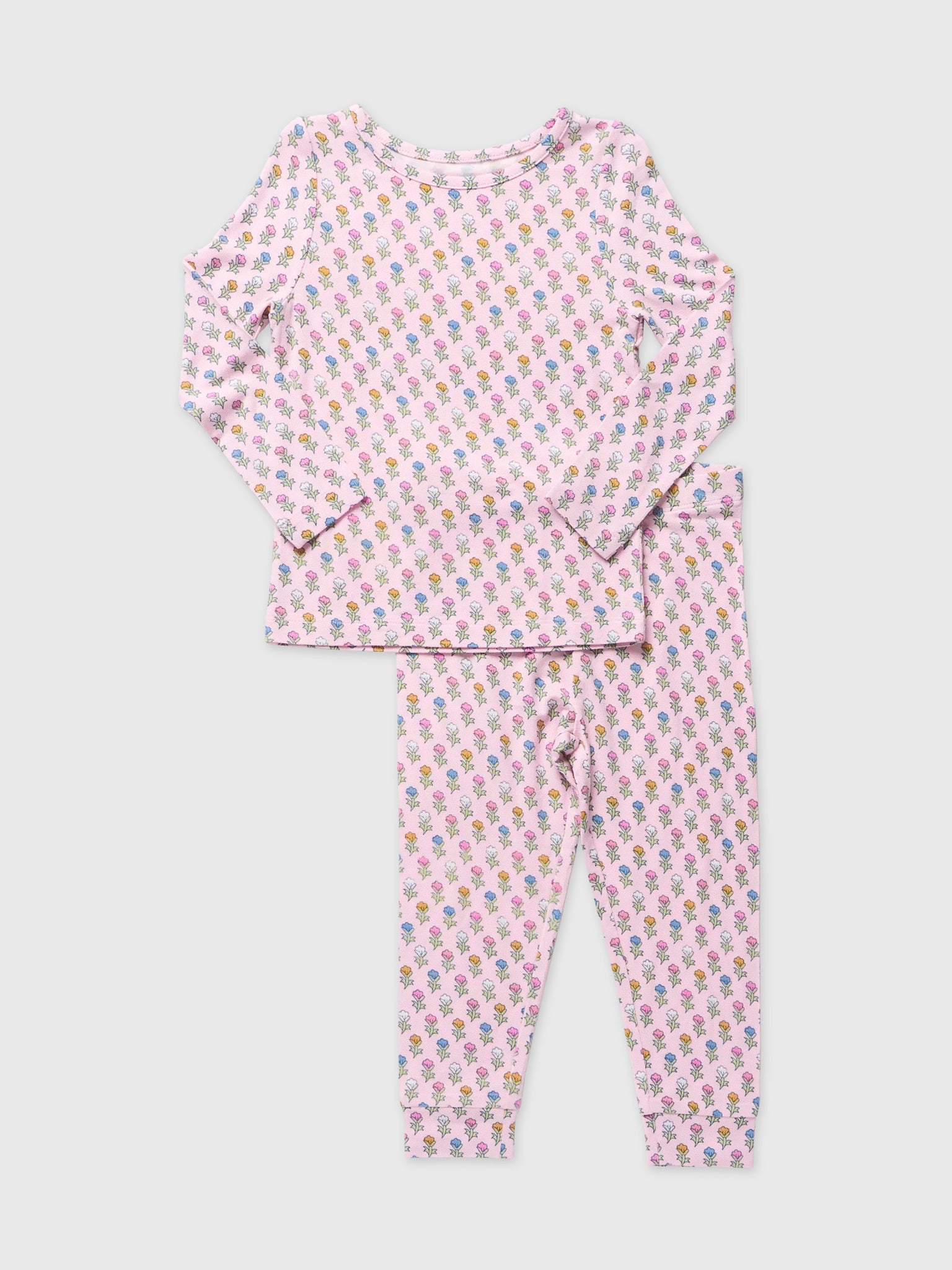 Pink Chicken Girls' Bamboo Pajama Set - Saint Bernard