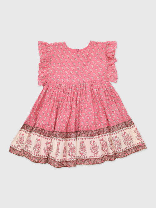 Pink Chicken Girls' Kit Dress - Saint Bernard