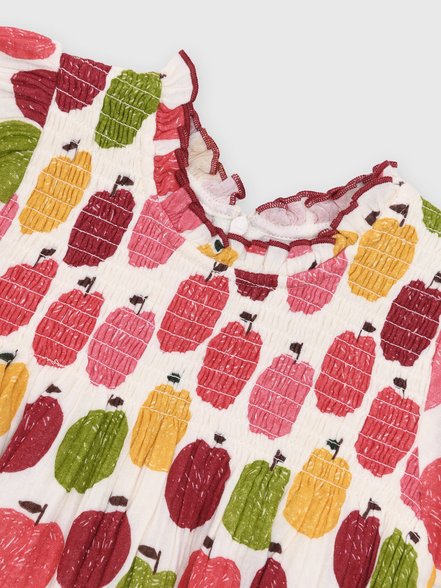 Pink Chicken Girls' Puff Sleeve Stevie Dress - Saint Bernard