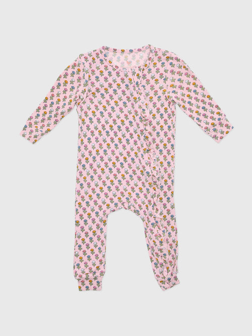 Pink Chicken Baby Girls' Ruffle Bamboo Romper
