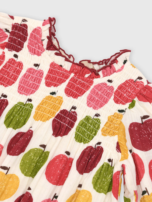 Pink Chicken Baby Girls' Stevie Puff Sleeve Bubble - Saint Bernard