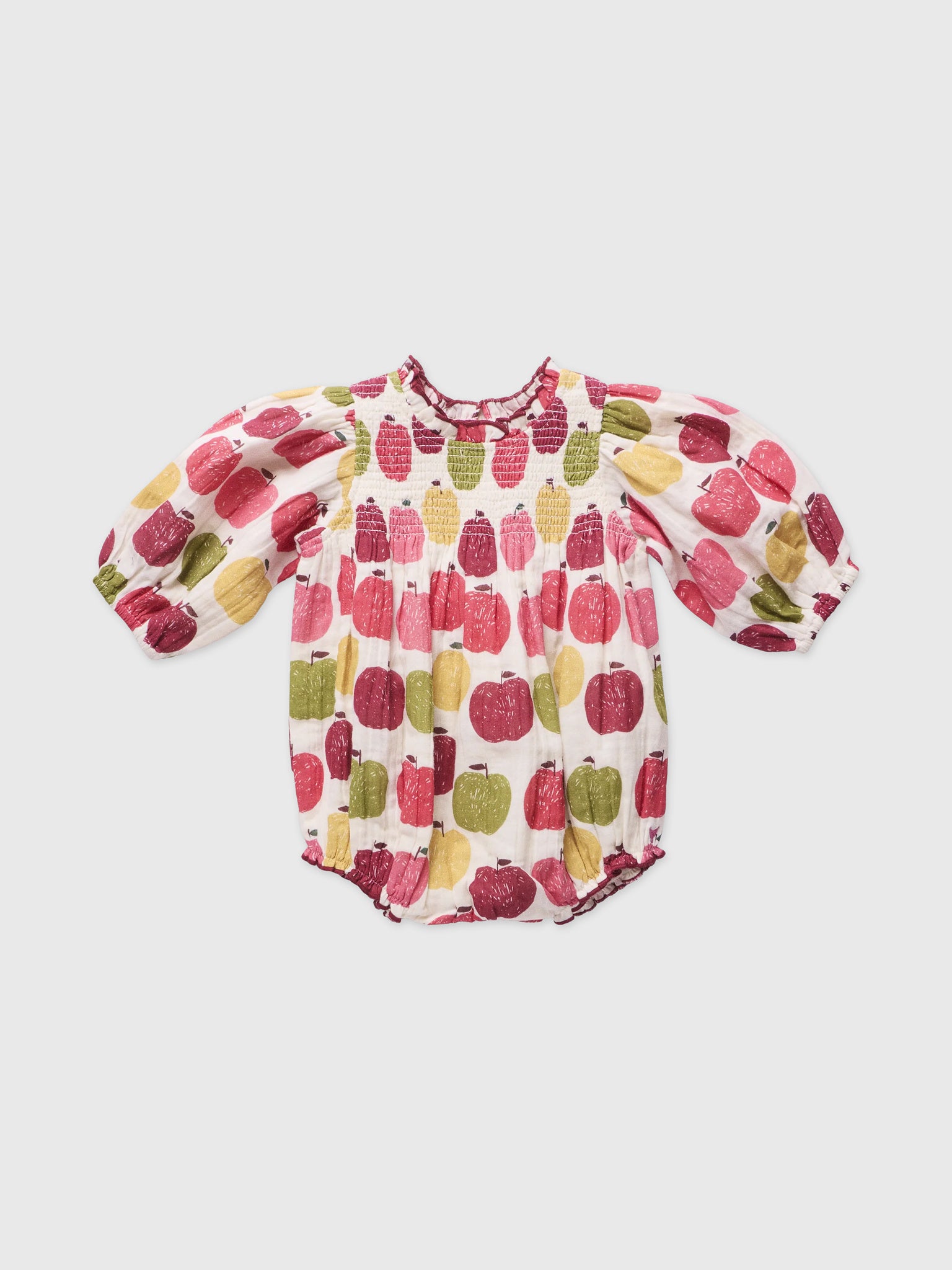 Pink Chicken Baby Girls' Stevie Puff Sleeve Bubble - Saint Bernard