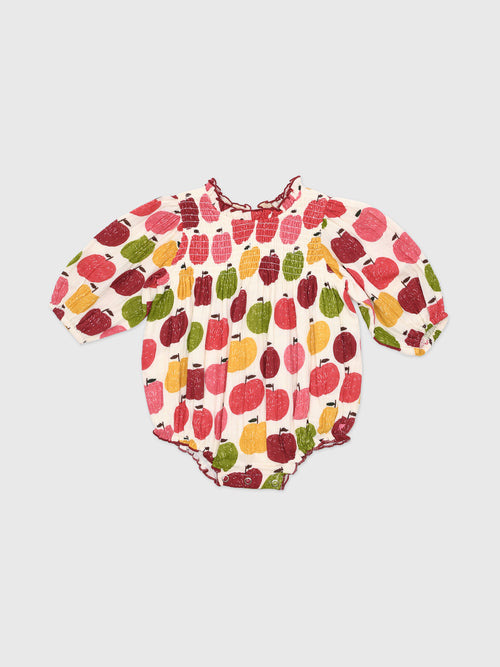 Pink Chicken Baby Girls' Stevie Puff Sleeve Bubble - Saint Bernard