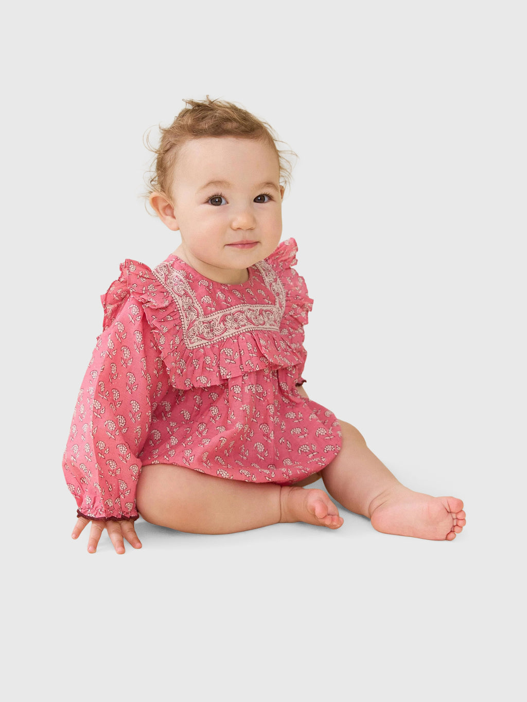 Pink Chicken Baby Girls' Quinn Bubble - Saint Bernard