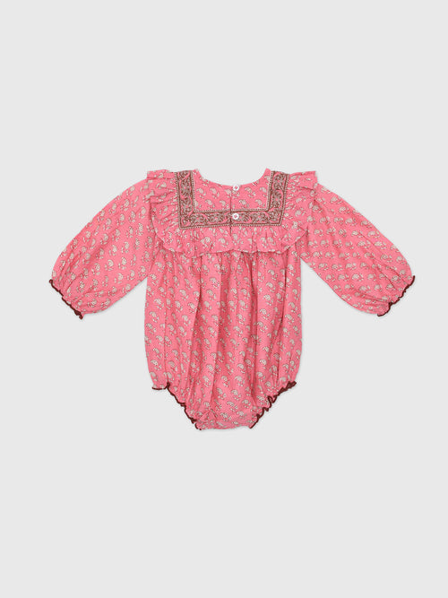 Pink Chicken Baby Girls' Quinn Bubble - Saint Bernard