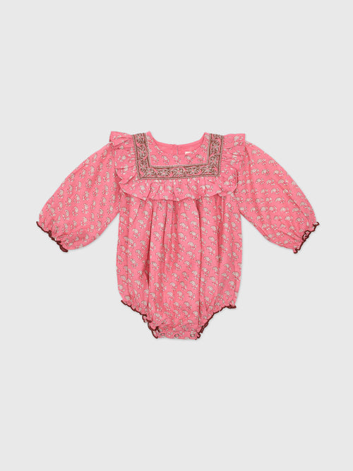 Pink Chicken Baby Girls' Quinn Bubble - Saint Bernard