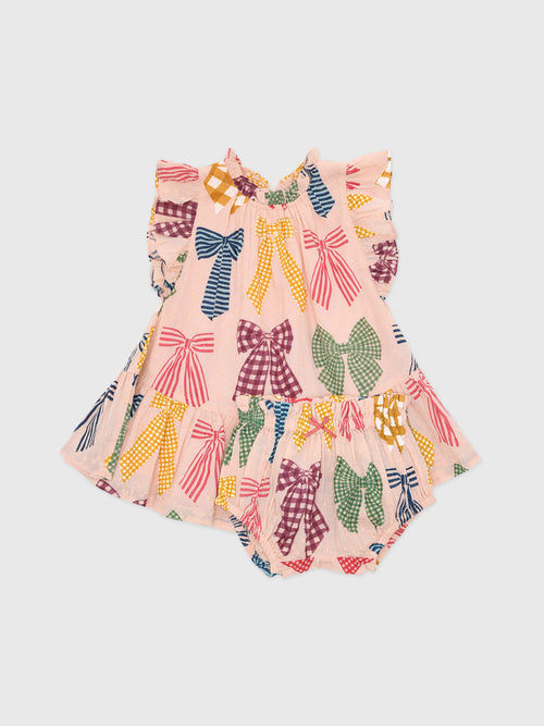 Pink Chicken Baby Girls' Harper Dress Set - Saint Bernard