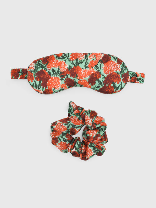 Hunter Bell Blossom Eye Mask & Scrunchie Set - Saint Bernard