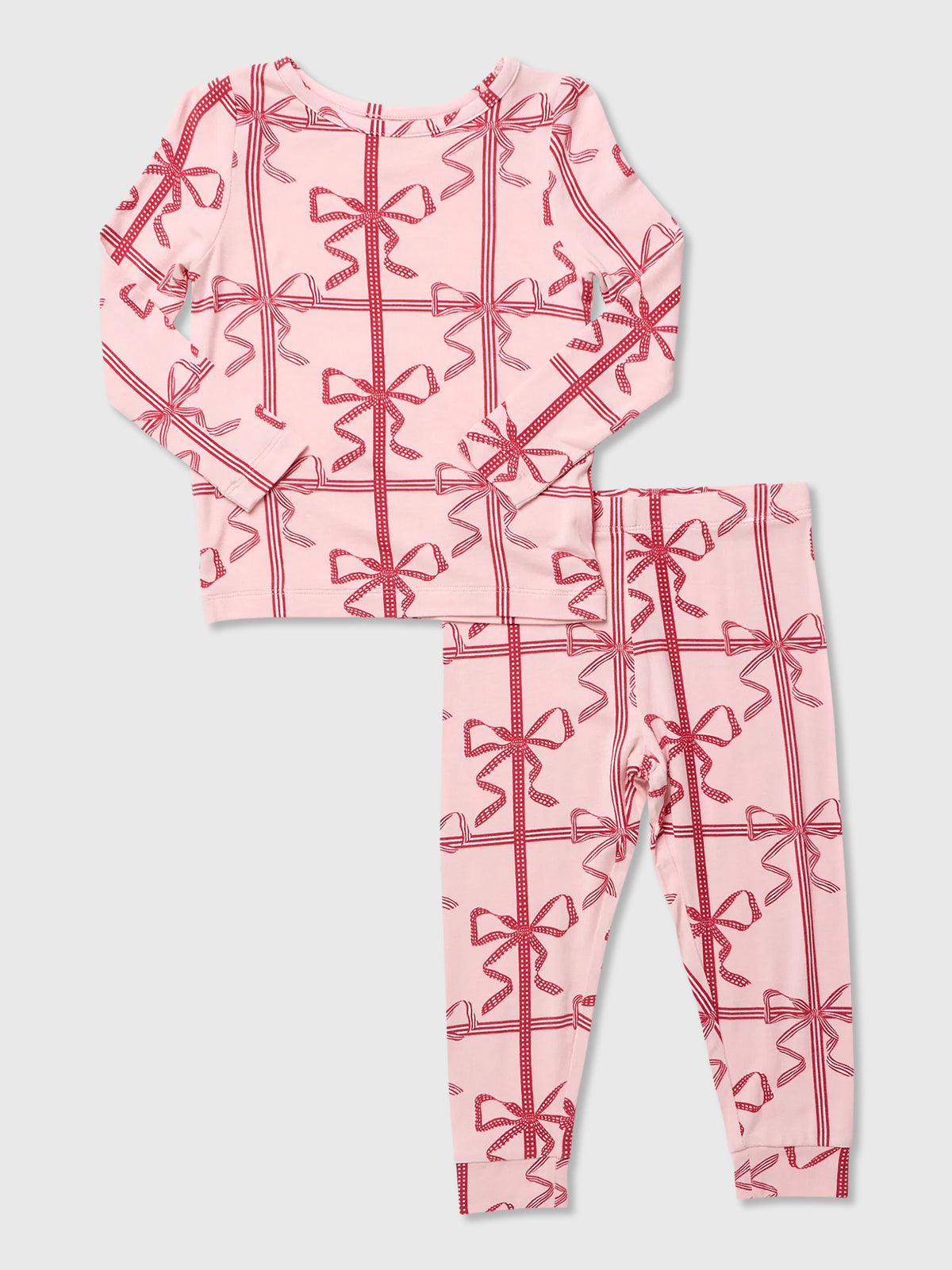 Pink Chicken Girls' Bamboo Pajama Set - Saint Bernard