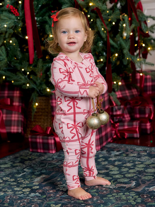 Pink Chicken Baby Girls' Bamboo Romper - Saint Bernard