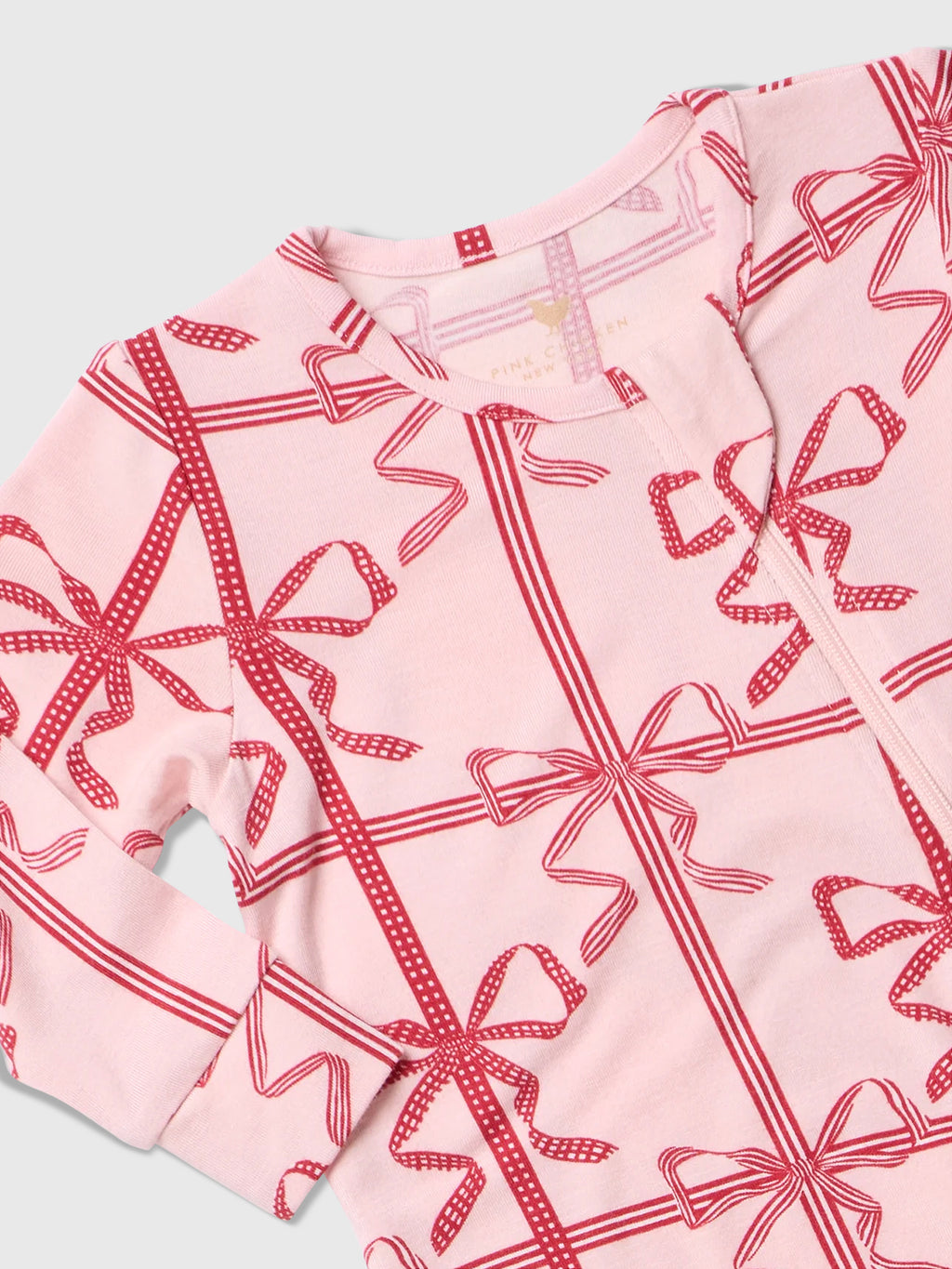 Pink Chicken Baby Girls' Bamboo Romper - Saint Bernard