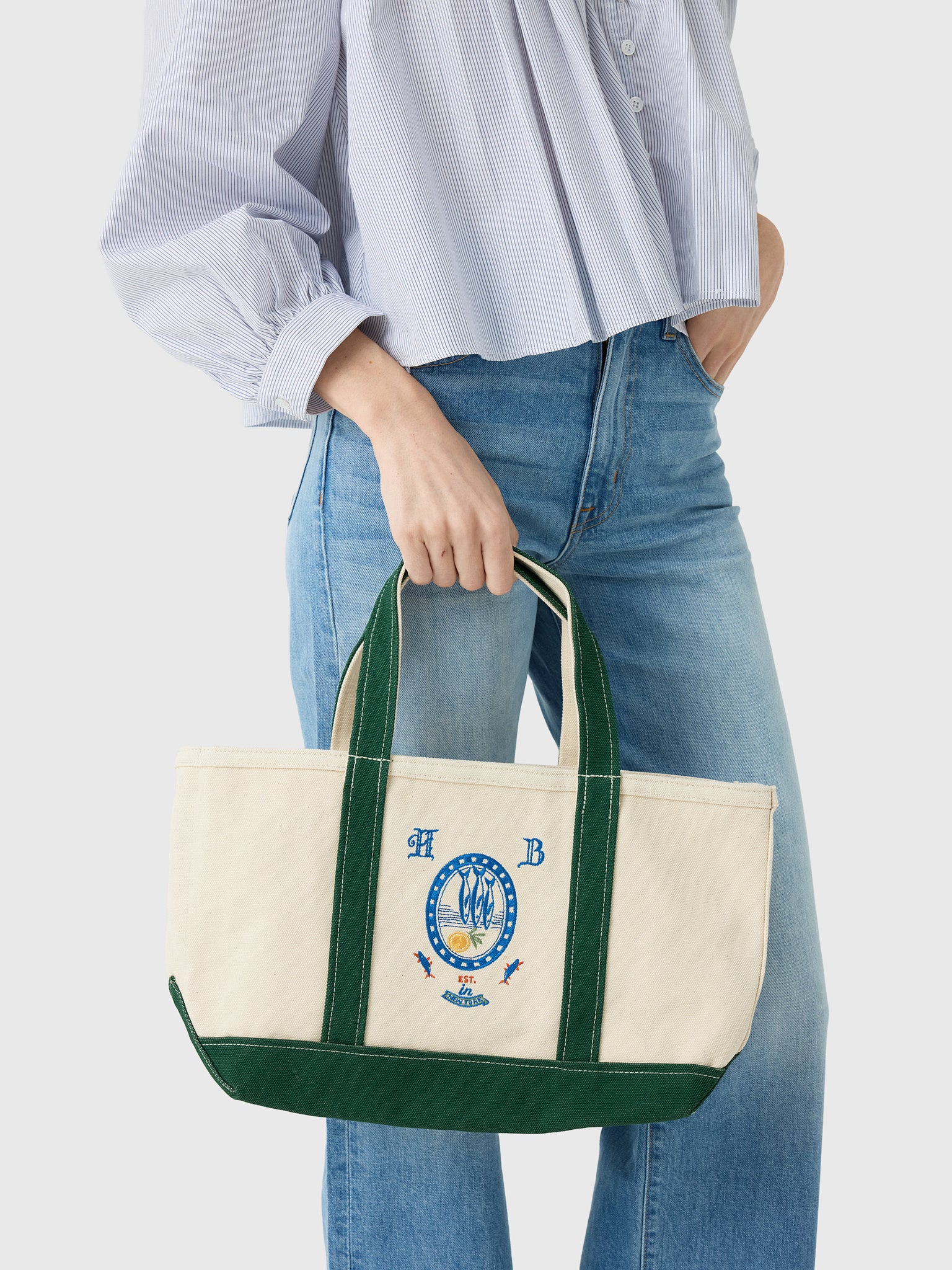Hunter Bell Medium Canvas Tote - Saint Bernard