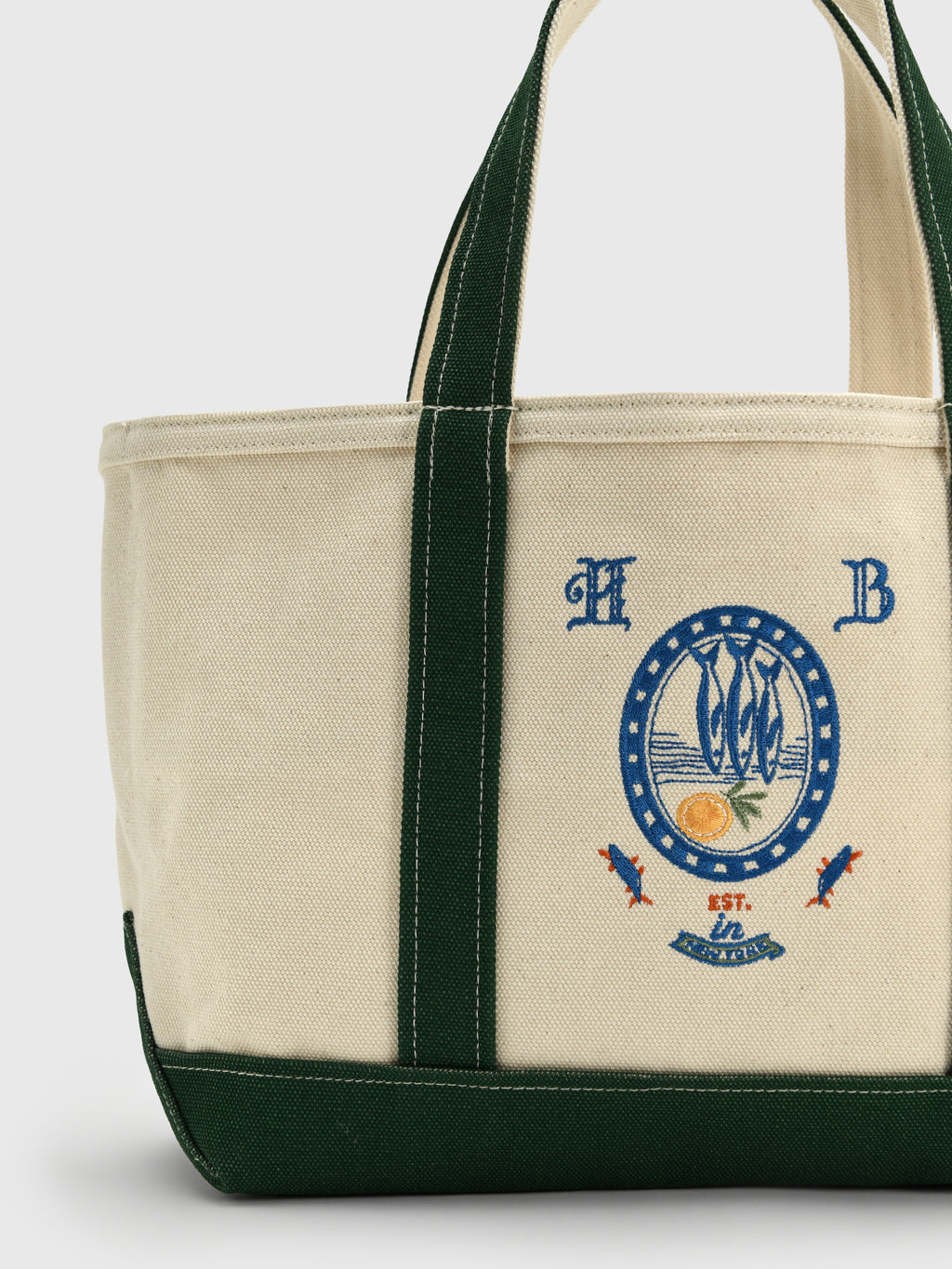 Hunter Bell Medium Canvas Tote - Saint Bernard
