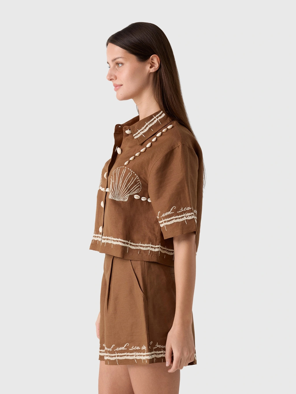 Hunter Bell Women's Camp Shirt - Saint Bernard