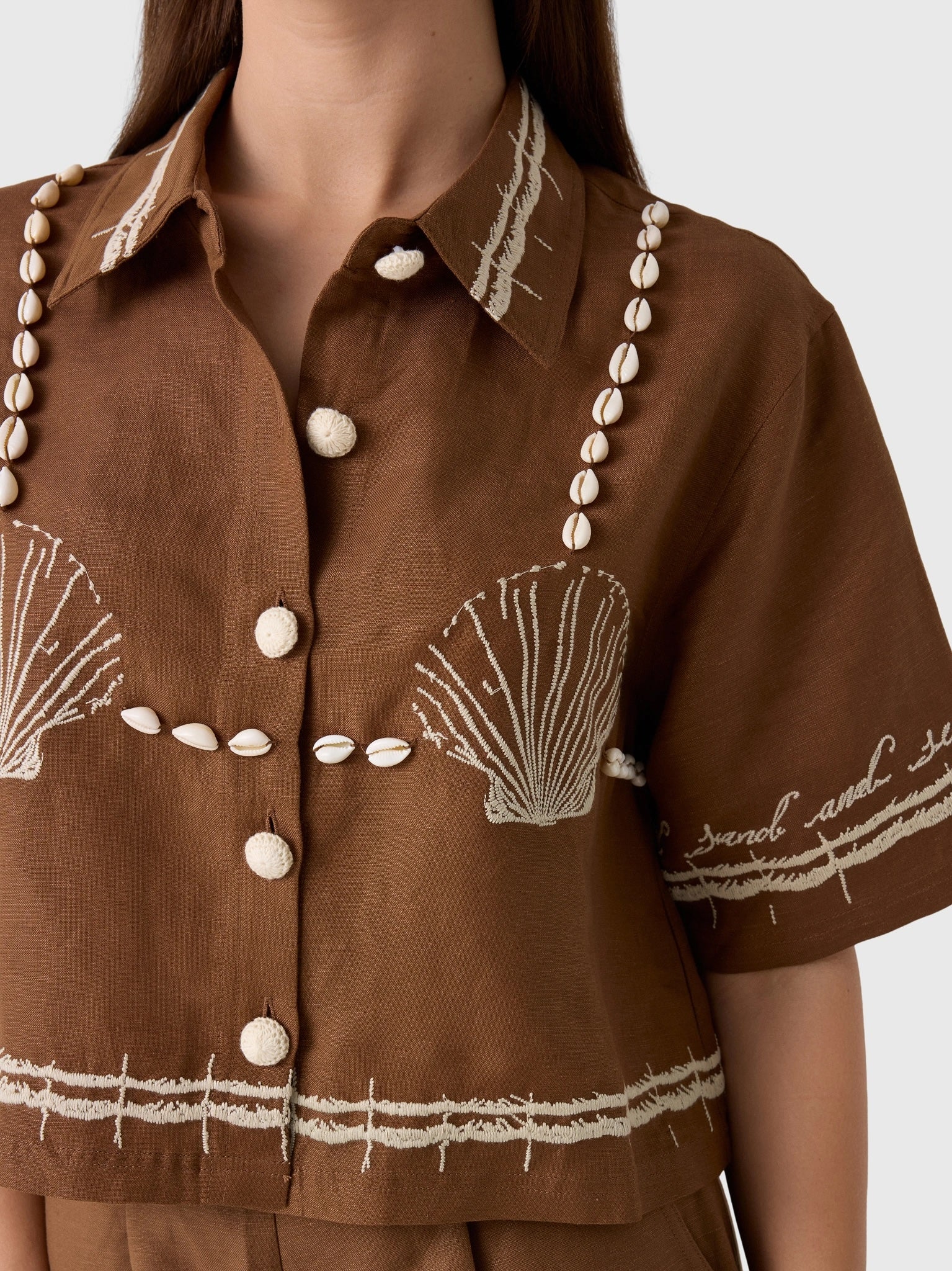 Hunter Bell Women's Camp Shirt - Saint Bernard