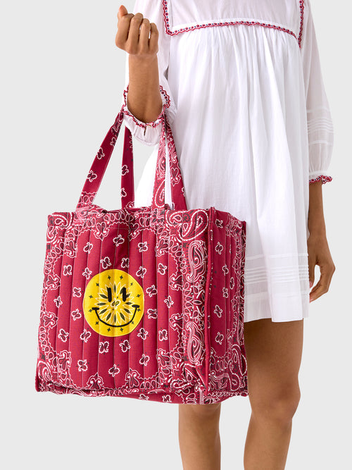 Call It By Your Name Maxi Quilted Cabas Tote Bag