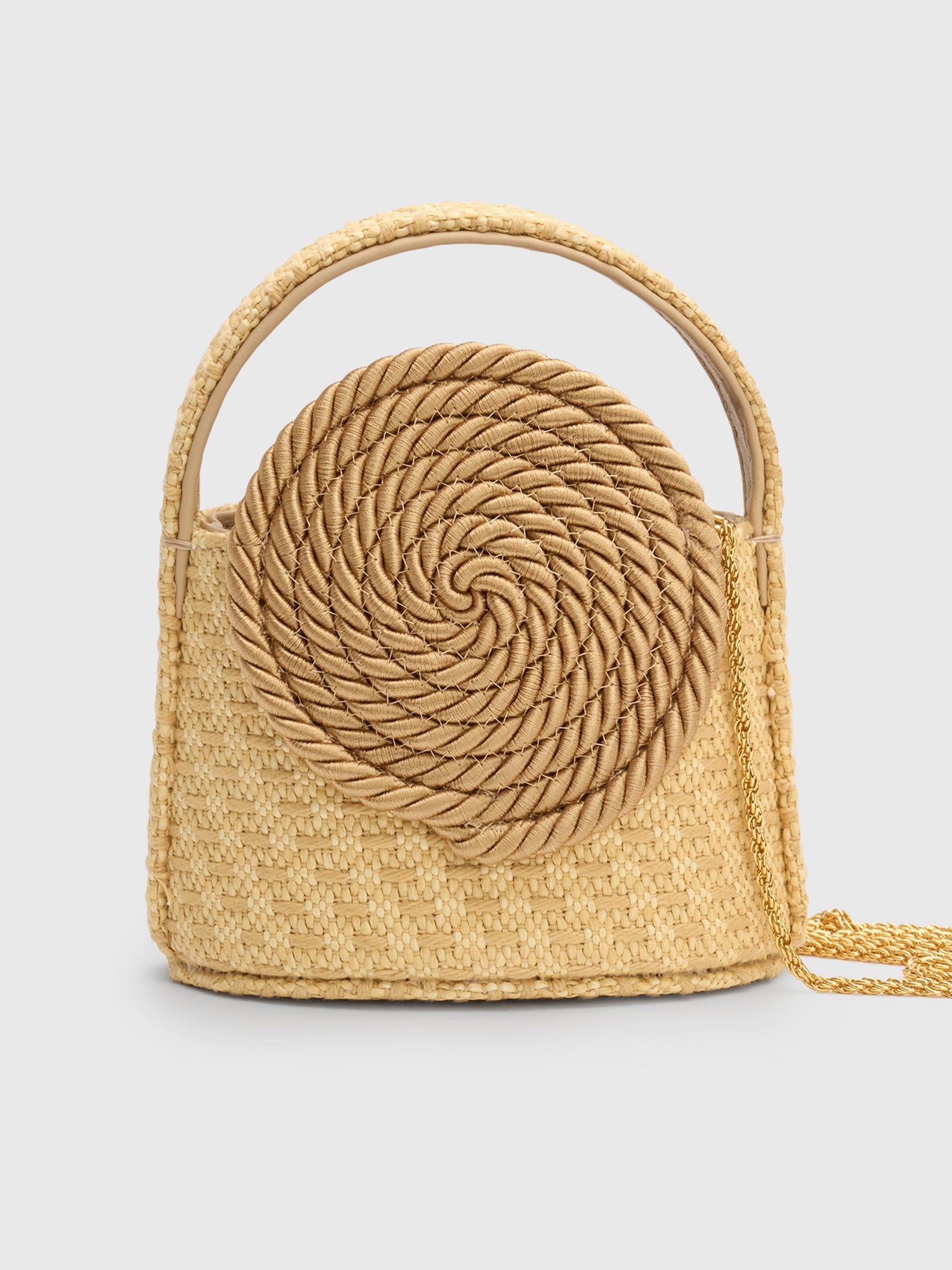 Destree Mini Gunther Straw Passementerie Bag - Saint Bernard