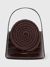 Destree Mini Gunther Croc-Embossed Passementerie Bag - Saint Bernard
