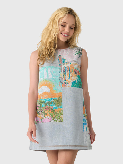 AJE Women's Mae Denim Mini Dress