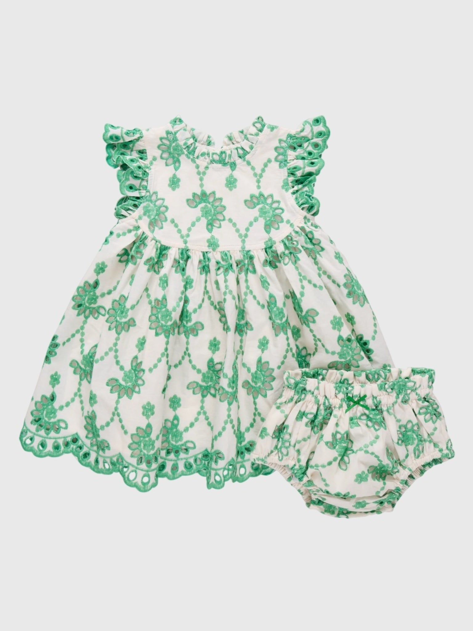 Pink Chicken Baby Girls' Cynthia Dress Set - Saint Bernard