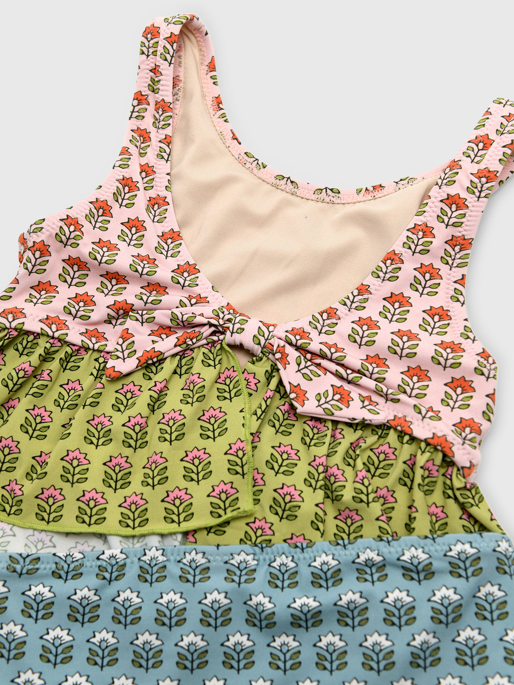 Pink Chicken Girls' Palmer Tankini Set - Saint Bernard