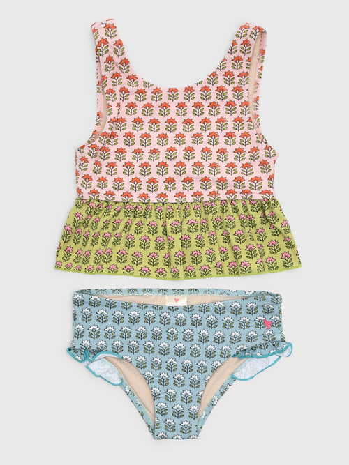 Pink Chicken Girls' Palmer Tankini Set