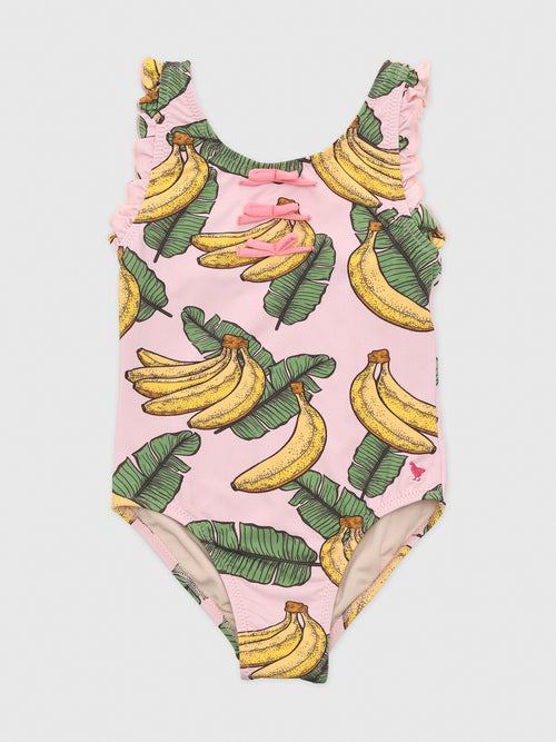 Pink Chicken Girls' Sylvie Bow One-Piece Swimsuit