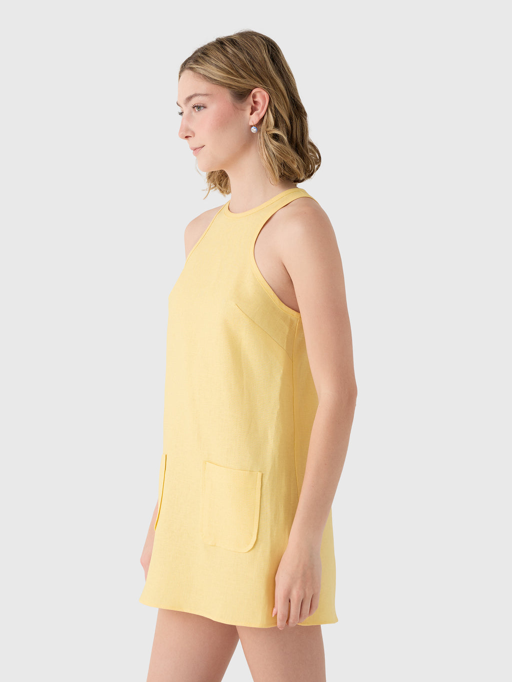 Matthew Bruch Women's Pocket Mini Dress - Saint Bernard