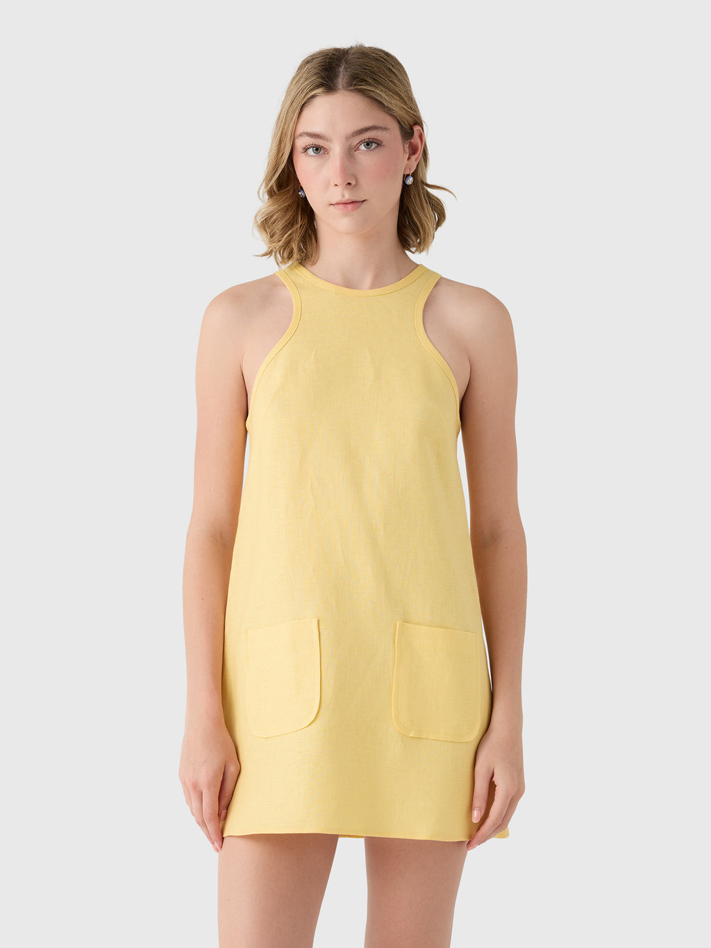 Matthew Bruch Women's Pocket Mini Dress - Saint Bernard