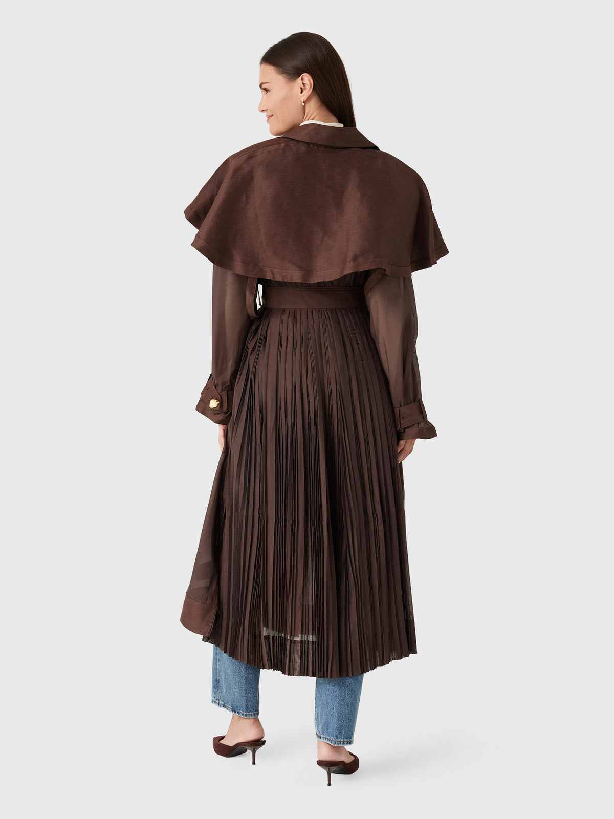 AJE Women's Whisper Trench Coat - Saint Bernard