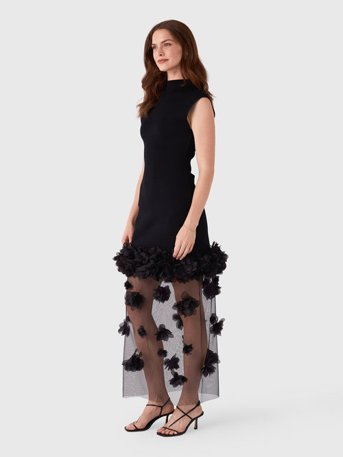 AJE Women's Fleura Knit Midi Dress - Saint Bernard