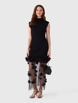 AJE Women's Fleura Knit Midi Dress - Saint Bernard
