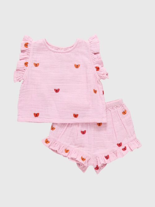 Pink Chicken Baby Girls' Roey Set