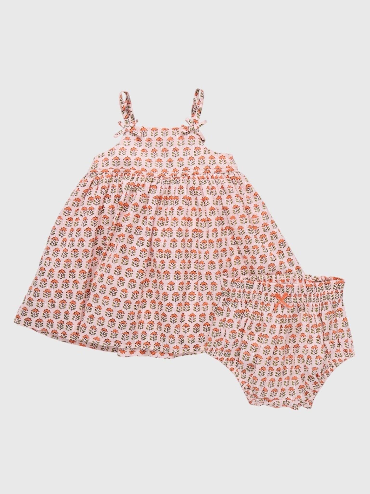 Pink Chicken Baby Girls' Tia Dress Set - Saint Bernard