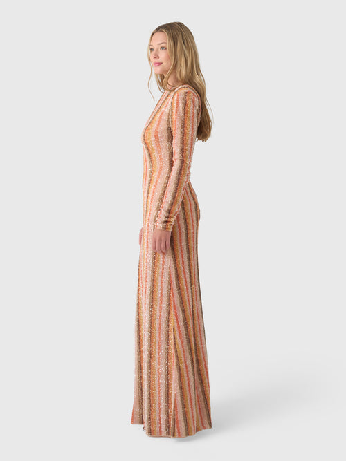 Rachel Gilbert Women's Isadora Long Sleeve Gown