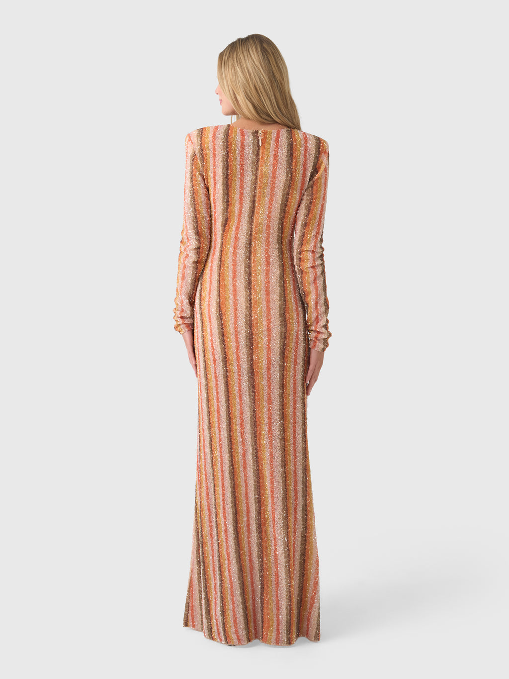 Rachel Gilbert Women's Isadora Long Sleeve Gown - Saint Bernard